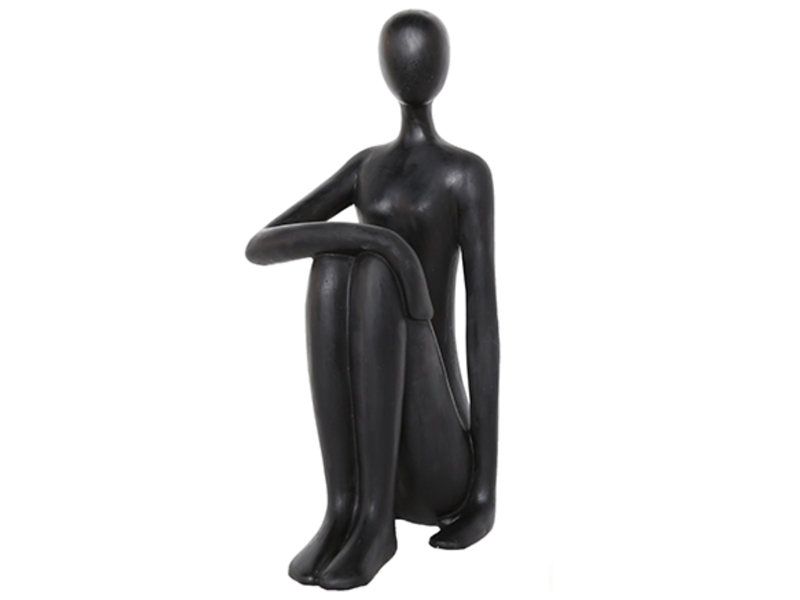 Black Yoga Sculpture