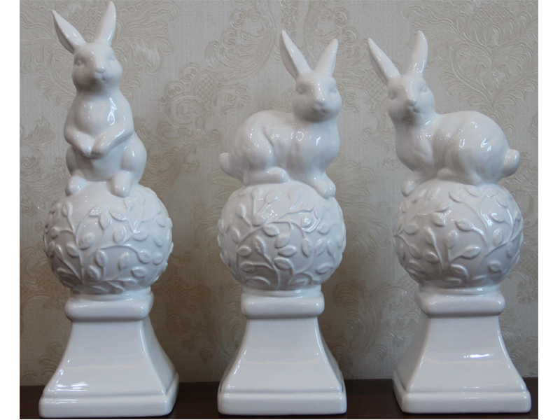 Ceramic Bunny Asst,3