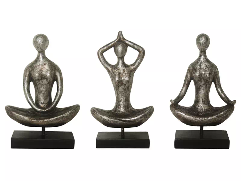 Resin Yoga Lady Statue